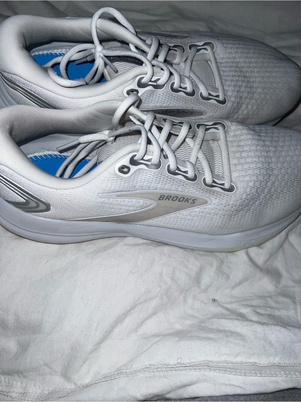 Brooks White Running Shoes